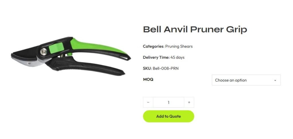 Bell anvil pruner