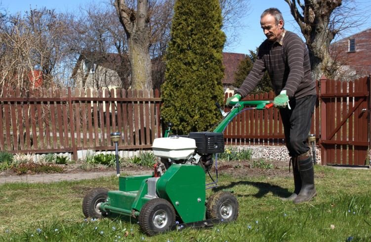 Lawn aerator garden tool