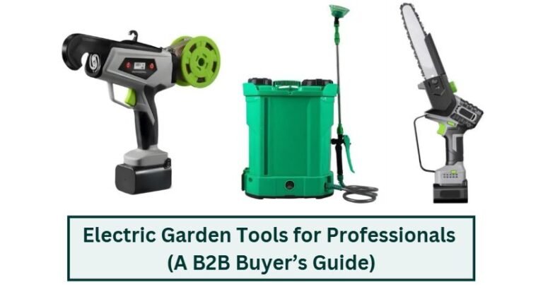 Electric garden tools for professionals