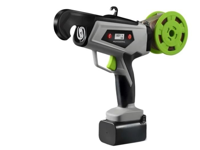 Electric plant tying machine