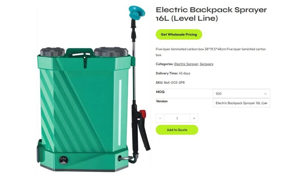 Electric sprayers on belltower