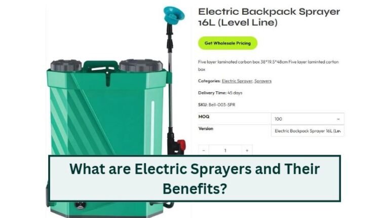 What are electric sprayers and their benefits