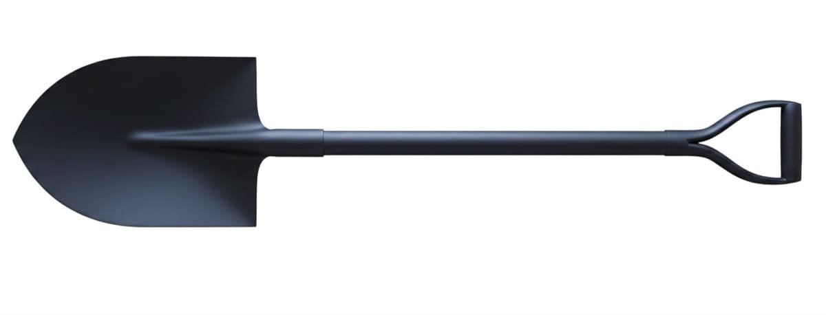 All-Metal Light Shovel 1.4KG (Round)